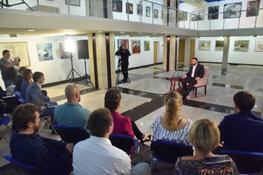 Открытый диалог Главы ДНР Дениса Пушилина с представителями СМИ