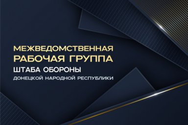 Брифинг о работе Межведомственной рабочей группы Штаба обороны ДHР