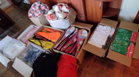 ОД  «ВСЕЕДИНСТВО» передало очередную партию спортивного инвентаря для ДНР